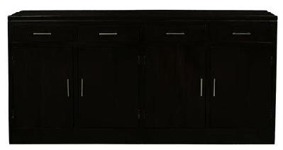 paris 4 door 4 drawer buffet chocolate 