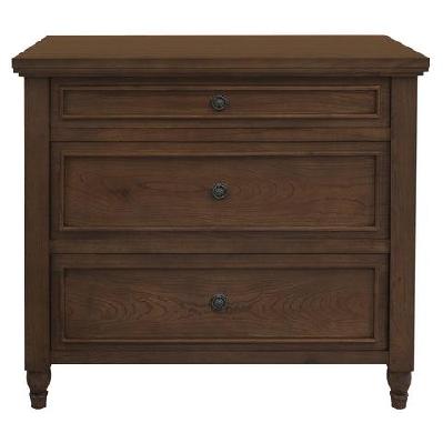 beau 3 drawer turn leg chest of drawer black 