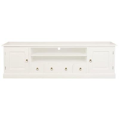 tasmania 2 door 4 drawer entertainment unit white caramel 