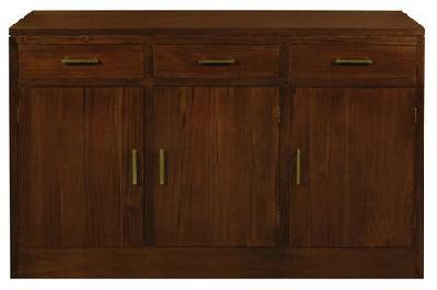 paris 3 door 3 drawer buffet mahogany 