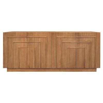 apollo 4 door buffet almond 