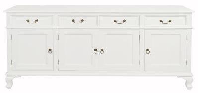 queen ann 4 door 4 drawer buffet mahogany 