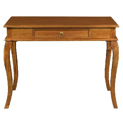 queen anne 1 drawer sofa table mahogany 