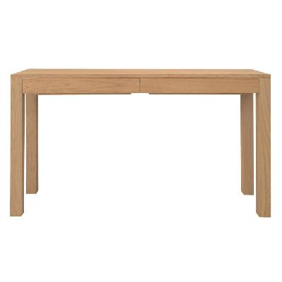 amsterdam 2 drawer solid mindi wood sofa table (natural) 