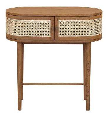 kelly 2 door console table almond 