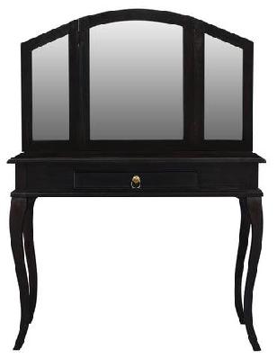 queen ann 1 drawer large dressing table mahogany 