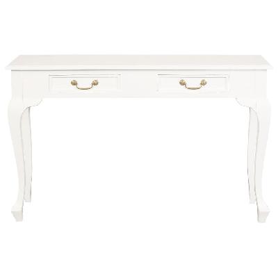 queen anne 2 drawer sofa table mahogany 