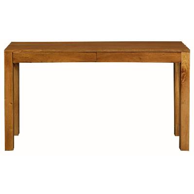 amsterdam 2 drawer sofa table (light pecan) 