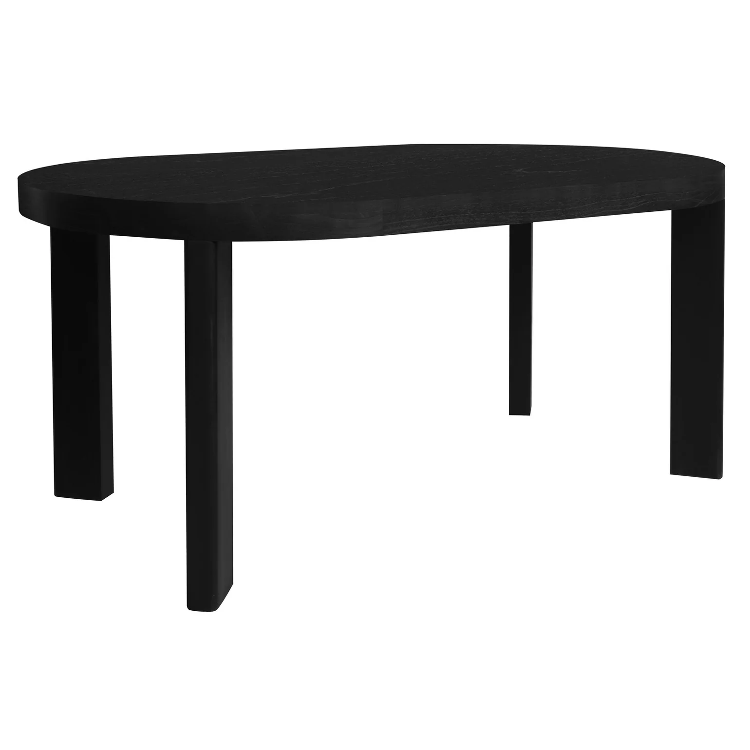 apollo oval dining table - black
