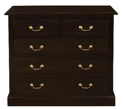 tasmania 5 drawer tall boy chocolate 