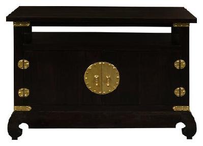 dynasty 2 door tv unit chocolate 