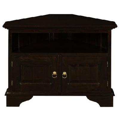 tasmania 2 door corner tv stand chocolate 
