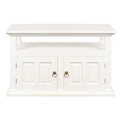 tasmania 2 door tv stand white caramel 