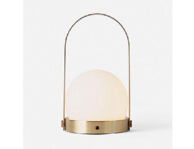 carrie led brushed brass lamp by norm architects for menu