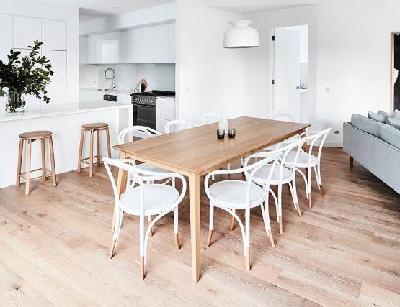 natural jutland solid european oak 220 x 100cm dining table by mads johansen for ton