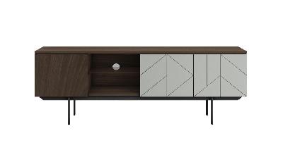 mia entertainment unit walnut grey stone 