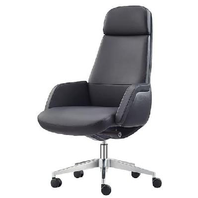 captain genuine leather high back exetutive chair - high back 