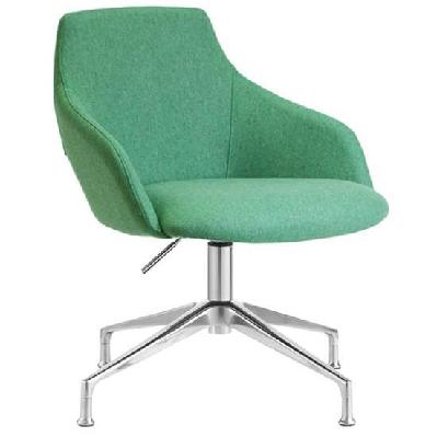 gold chrome 4 star base upholstered boardroom chair 