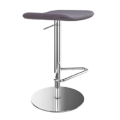 lift upholstered seat pedestal base stool 