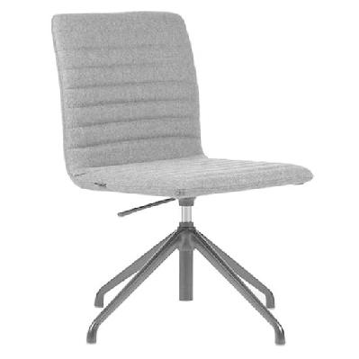 smoke black 4 star base upholstered boardroom chair 