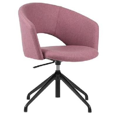 time black 4 star base upholstered boardroom chair 