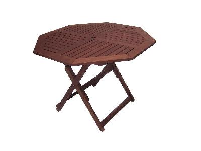 tropical octagonal folding table