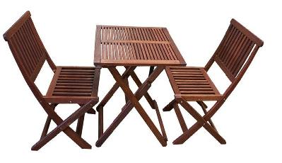 island square folding 3 piece setting (2 seater) 