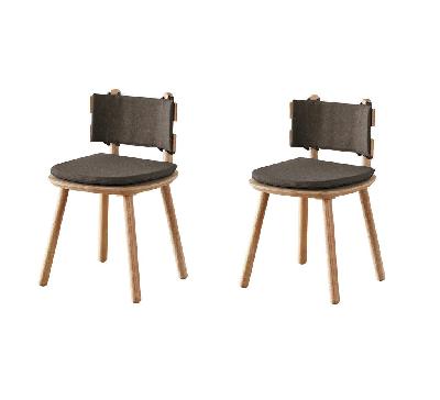 subway dining chairs 2pcs 
