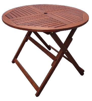 tropical round folding table 