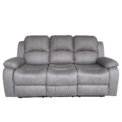 bt valor fabric upholstered 3 seater manual recliner lounge 