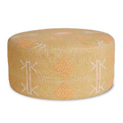 sh bronte round ottoman mustard 