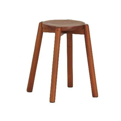 ct round timber stool set of 2 