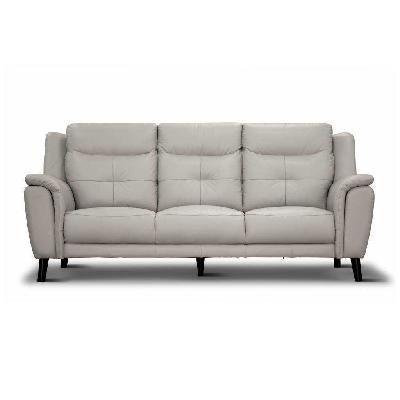 vi georgia 3 seater leather lounge 
