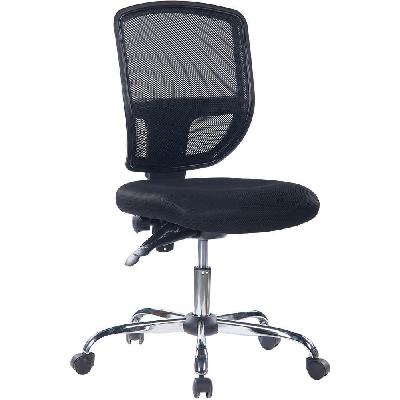 diamond duo ergonomic office task chair medium mesh back - black 