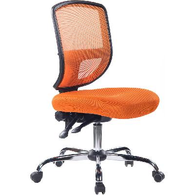 diamond duo ergonomic office task chair medium mesh back - orange 