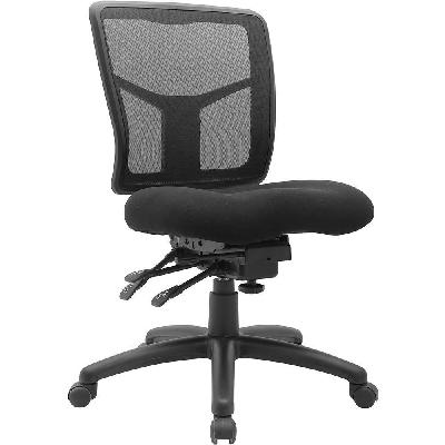 diamond system ergonomic office chair medium mesh back - black 
