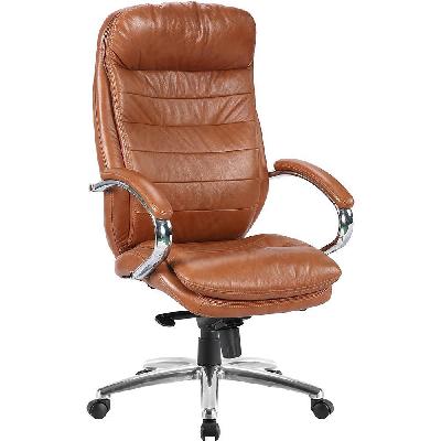 monet executive ergonomic office chair high back arms tan leather 