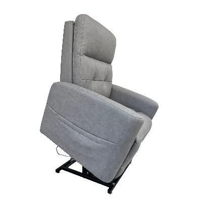 trinity lift leather recliner - ash 