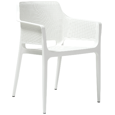 boom armchair white 