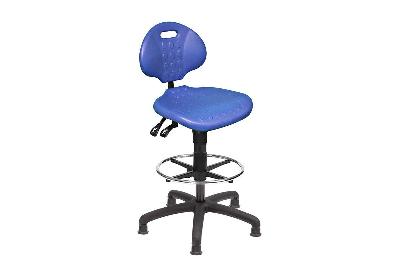 uplifting clam round black drafting chair 