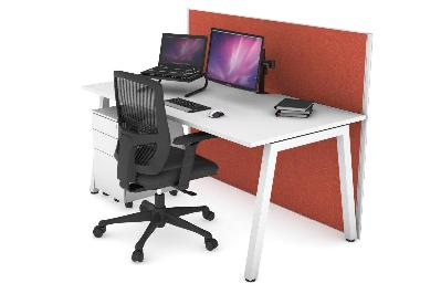 horizon quadro a legs office desk [1400l x 800w with cable scallop] 