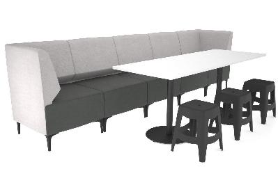 mondo straight 5p lounge with corner arms 