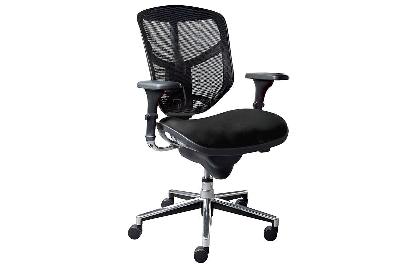 smile and enjoy executive office chair - medium back with fabric seat 