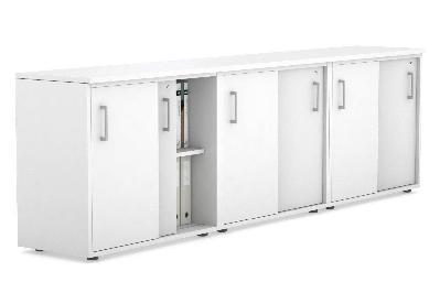 uniform sliding door credenza [2400w x 750h x 450d] 