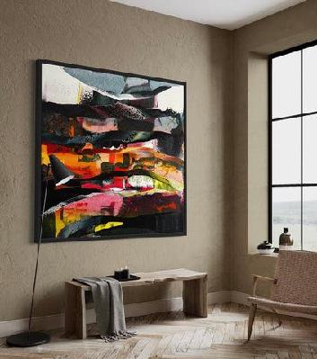 house of fun - fine art prints 91 x 91cm / 420gsm satin canvas / stretched on canadian spruce pine 