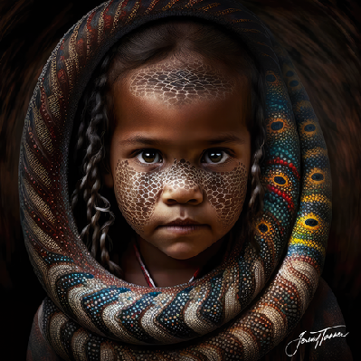 the child - fine art prints 91.5 x 91.5cm / 420gsm satin canvas / rolled in mailing tube 