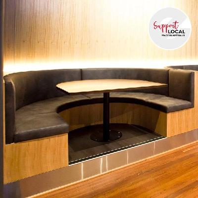 u-shape booth seating