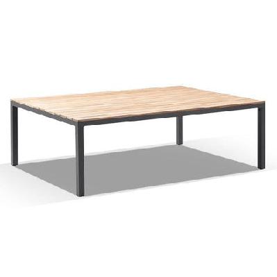 tuscany 10 seater teak and aluminium dining table 10 seats / charcoal 