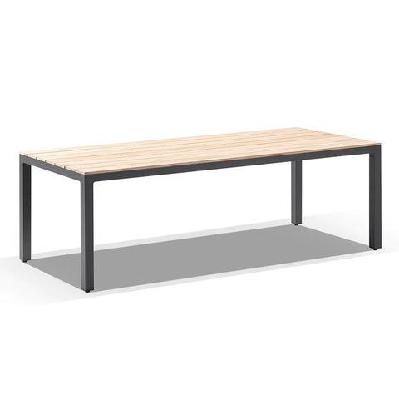tuscany 8 seater teak and aluminium dining table 8 seats / white 