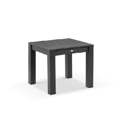santorini outdoor square aluminium dining table 0.9m / charcoal 